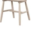 Pemberly Row Side Dining Chair Set of 2 Spindle Back Tapered Legs in White Oak