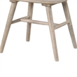Pemberly Row Dining Chair Set of 2 Spindle Back and Shaker Legs in Black Wood