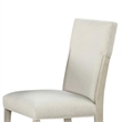 Pemberly Row Side Dining Chair Set of 2 Natural Brown Solid Wood in Soft White