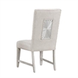 Pemberly Row Dining Side Chair Set of 2 Tapered Legs in Light Gray Poplar Wood