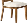 Pemberly Row Dining Side Chair Set of 2 Hourglass Back in Rustic Oak Brown Wood