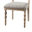 Pemberly Row Dining Side Chair Set of 2 Turned Legs in Light Brown Solid Wood