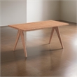 Pemberly Row 63 Inch Dining Table Rectangular Live Edge in Natural Brown Wood