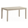 Pemberly Row 59 Inch Dining Table Rectangular Top in Antique Bone White Finish