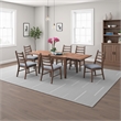 Pemberly Row 47-94 Inch Expandable Dining Table in Scandinavian Walnut Brown