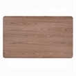 Pemberly Row 59 Inch Rectangular Dining Table Brown Top in Scandinavian Black