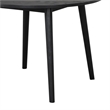 Pemberly Row 42 Inch Round Dining Table Shaker Style Legs in Black Rubberwood
