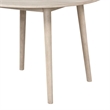 Pemberly Row 42 Inch Round Dining Table Shaker Style Legs in Natural Oak