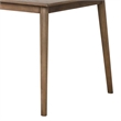 Pemberly Row 60 Inch Rectangular Dining Table Straight Legs in Walnut Wood
