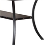 Pemberly Row 66 Inch Dining Table Rectangular Nailhead Trim Black Wood Finish