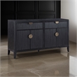 Pemberly Row 64 Inch Sideboard Buffet Console 2 Drawers 2 Cabinets Black