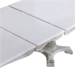 Pemberly Row 77 to 95 Inch Dining Table Extension Leaf Classic White Wood