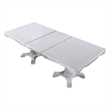 Pemberly Row 77 to 95 Inch Dining Table Extension Leaf Classic White Wood