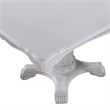 Pemberly Row 77 to 95 Inch Dining Table Extension Leaf Classic White Wood