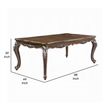 Pemberly Row 80 to 96 Inch Extending Dining Table Silver Carved Antique Oak