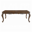 Pemberly Row 80 to 96 Inch Extending Dining Table Silver Carved Antique Oak