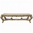 Pemberly Row 111 Inch Dining Table Classic Carved Gold Wood Rectangular Top