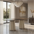Pemberly Row 82 Inch Dining Table in Gray Black Sintered Stone Rectangular Top