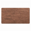 Pemberly Row 63 Inch Dining Table in Walnut Brown Wood Bent Legs Rectangular