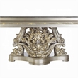 Pemberly Row 110 Inch Dining Table Classical Carved Design Champagne Gold