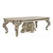 Pemberly Row 110 Inch Dining Table Classical Carved Design Champagne Gold
