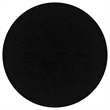 Pemberly Row 60 Inch Round Dining Table Pedestal Base Antique Style Black