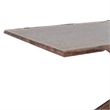 Pemberly Row 71 Inch Dining Table Triple Cut Live Edge in Walnut Brown Wood