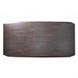 Pemberly Row 83 Inch Dining Table Diamond Profile Edges in Brown Solid Wood