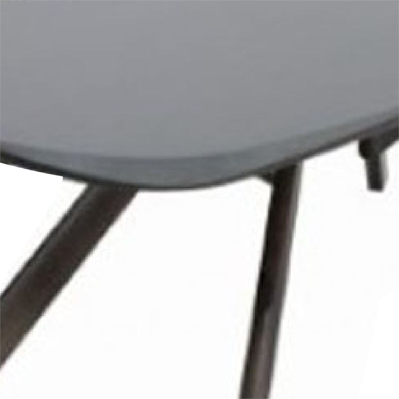 Pemberly Row 83 Inch Dining Table 3D Cut Edge Black Solid Wood Rectangular