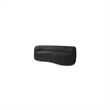 Pemberly Row 84 Inch Sofa Plush Black Boucle Curved Kidney Shape