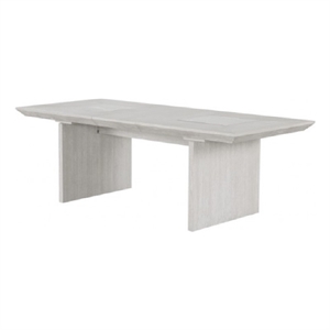 Pemberly Row 72 to 90 Inch Extendable Dining Table Glass and Light Gray Wood