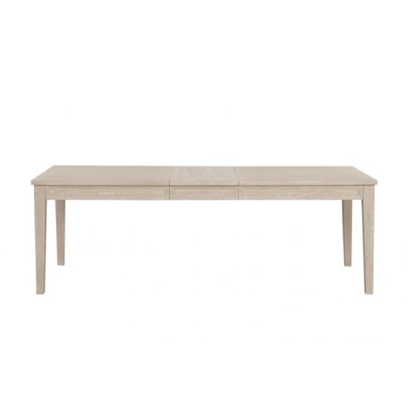 Pemberly Row 72 to 90 Inch Extendable Dining Table Farmhouse Light Oak Brown