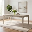Pemberly Row 72 to 90 Inch Extendable Dining Table Farmhouse Light Oak Brown