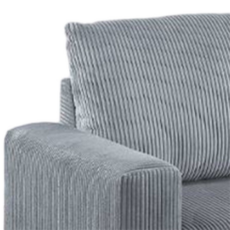 Pemberly Row 85 Inch Convertible Pull Out Sofa Bed Gray Corduroy
