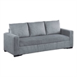 Pemberly Row 85 Inch Convertible Pull Out Sofa Bed Gray Corduroy
