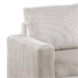 Pemberly Row 85 Inch Convertible Sofa Bed Low Profile Leg Ivory Corduroy