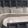 Pemberly Row Queen Bed Classic Recessed Panel Weathered Black Solid Wood