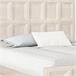 Pemberly Row King Size Bed Modern Classic Recessed Panels Beige Solid Wood
