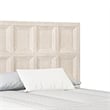 Pemberly Row Queen Size Bed Modern Classic Recessed Panels Beige Solid Wood