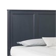 Pemberly Row King Size Bed Classic French Design Malta Blue Solid Wood Frame