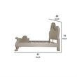 Pemberly Row King Bed Classical White Faux Leather Victorian Carved Wood