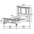 Pemberly Row King Bed Picture Frame Panel Headboard Farmhouse White Wood