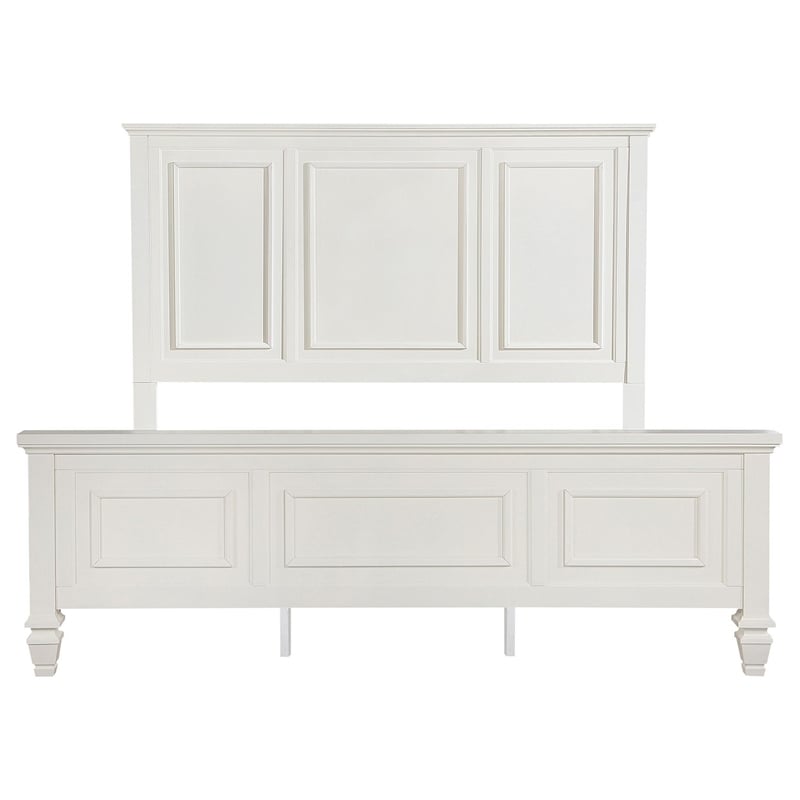 Pemberly Row King Bed Picture Frame Panel Headboard Farmhouse White Wood