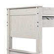 Pemberly Row Twin Twin Bunk Bed with Ladder Brazilian Pine Solid Wood White