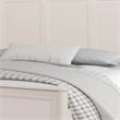 Pemberly Row King Size Bed Classic French Design White Solid Wood Frame