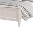 Pemberly Row King Size Bed Classic French Design White Solid Wood Frame