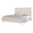 Pemberly Row King Size Bed Classic French Design White Solid Wood Frame