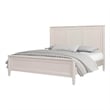 Pemberly Row Queen Size Bed Classic French Design White Solid Wood Frame
