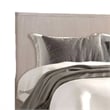 Pemberly Row Queen Size Bed Rounded Edges White Wash Brown Rubberwood Frame