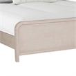 Pemberly Row Queen Bed Rounded Edges in Natural Oak Beige Solid Rubberwood